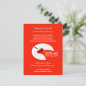 Modèle de carte postale pour services de peinture (Debout devant)