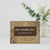 Modèle de carte postale professionnelle unique Swi (Debout devant)