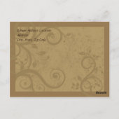 Modèle de carte postale professionnelle unique Swi (Dos)