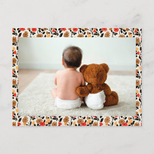 Modèle de carte postale Teddy Bear Love
