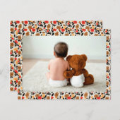Modèle de carte postale Teddy Bear Love (Devant / Derrière)