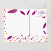 Modèle de carte postale tournesol pour réserver la (Dos)