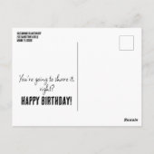 Modèle de carte pour occasion spéciale avec photo  (Dos)