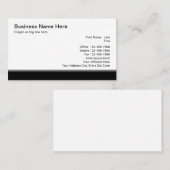 Modèle de carte professionnelle (Devant / Derrière)