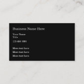 Modèle de carte professionnelle automobile (Dos)