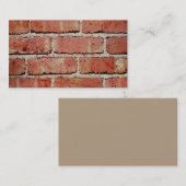 modèle de carte professionnelle brique motif photo (Devant / Derrière)
