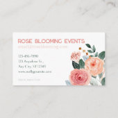 Modèle de carte professionnelle chic (Dos)