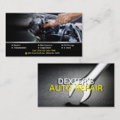 Modèle de carte professionnelle de réparation auto (Devant / Derrière)