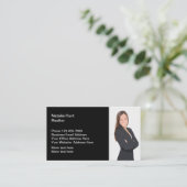 Modèle de carte professionnelle Photo Realtor (Debout devant)