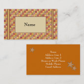 Modèle de carte profil rétroactive (Devant / Derrière)