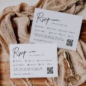 Modèle de carte RSVP de mariage
