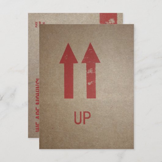 modèle de carte 'We are Moving' (Devant / Derrière)