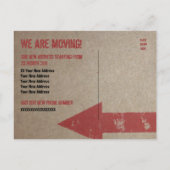 modèle de carte 'We are Moving' (Dos)