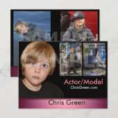 Modèle de carte Zed/Comp pour enfants ou adultes A (Devant / Derrière)