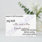 MODELE DE CARTES D'ACCOMPAGNEMENT DE MARIAGE (Debout devant)