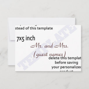 MODELE DE CARTES D'ACCOMPAGNEMENT DE MARIAGE