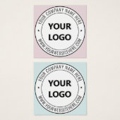 Modèle de cartes d'affichage professionnelles du t (Devant & derrière)