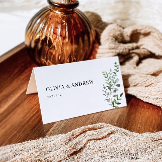 Modèle de cartes de Mariage de verdure