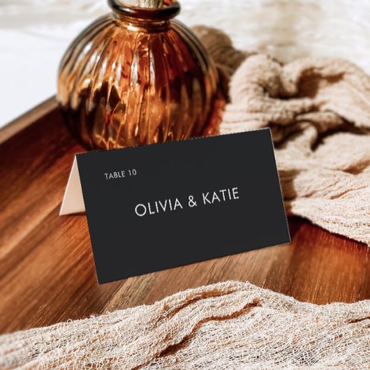 Modèle de cartes de Mariage noir