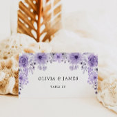 Modèle de cartes de Mariage violet