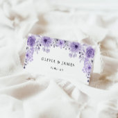Modèle de cartes de Mariage violet