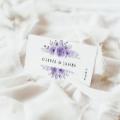 Modèle de cartes de Mariage violet