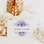 Modèle de cartes de Mariage violet