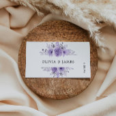 Modèle de cartes de Mariage violet