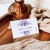 Modèle de cartes de Mariage violet