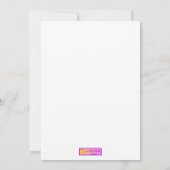 Modèle de cartes de Merci d'art de baleine de (Dos)