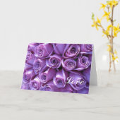Modèle de cartes de notes de Mariage Rose violet (Fleur jaune)
