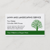 Modèle de cartes de paysage simples (Devant)