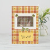 Modèle de cartes de photo du concepteur (Debout devant)