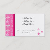 MODÈLE DE CARTES DE PROFIL DESIGNER STAR (Dos)