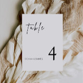 Modèle de cartes de table Mariage moderne