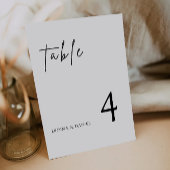 Modèle de cartes de table Mariage moderne