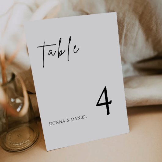 Modèle de cartes de table Mariage moderne