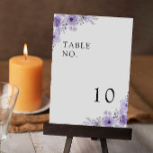 Modèle de cartes de table Mariage violet