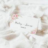 Modèle de Cartes de Table pour Mariage Rose