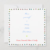 Modèle de cartes de vacances (Dos)