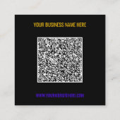 Modèle de Cartes de Visite avec Code QR à Personna (Dos)