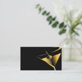 Modèle de Cartes de Visite de Barman Martini (Debout devant)