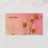 Modèle de cartes de visite de hiboux (Dos)