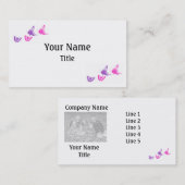 Modèle de cartes de visite de photo de concepteur (Devant / Derrière)