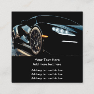 Modèle de cartes de visite de thème automobile coo
