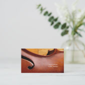 Modèle de cartes de visite de violon de trou du (Debout devant)