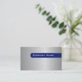 Modèle de cartes de visite en métal (Debout devant)