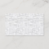 Modèle de Cartes de Visite Luxe en Linen (Devant)