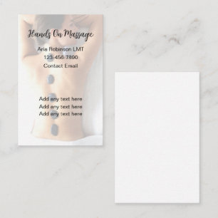 Modèle de cartes de visite pour entreprise de mass