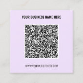 Modèle de Cartes de Visite QR Code à Personnaliser (Devant)